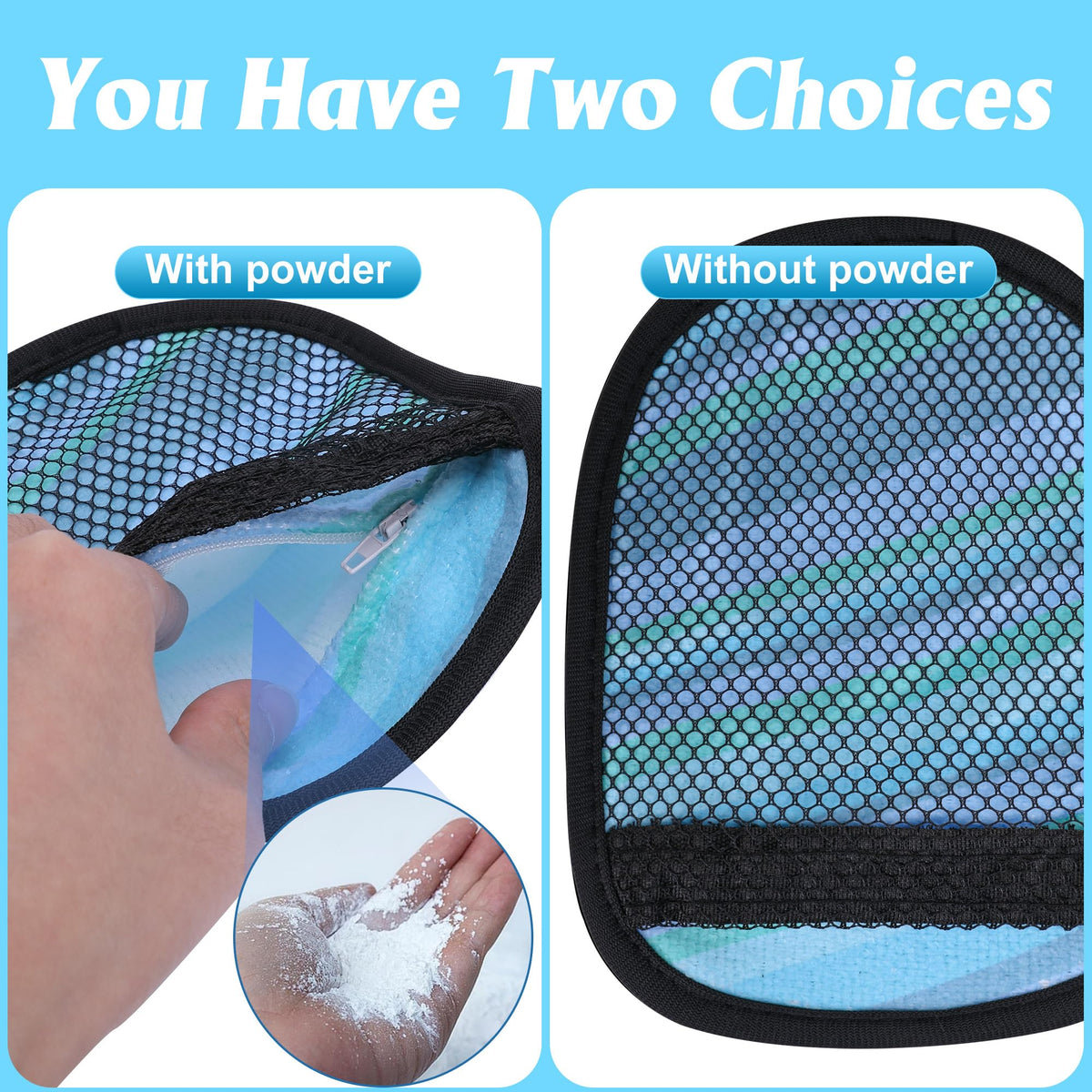 Codree beach sand cleaner mitts being used on arm