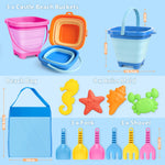 Dreamon foldable sand buckets and shovels set
