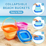 Kids using Dreamon sandcastle molds at the beach