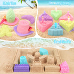 Close up of Dreamon sand castle and dessert molds