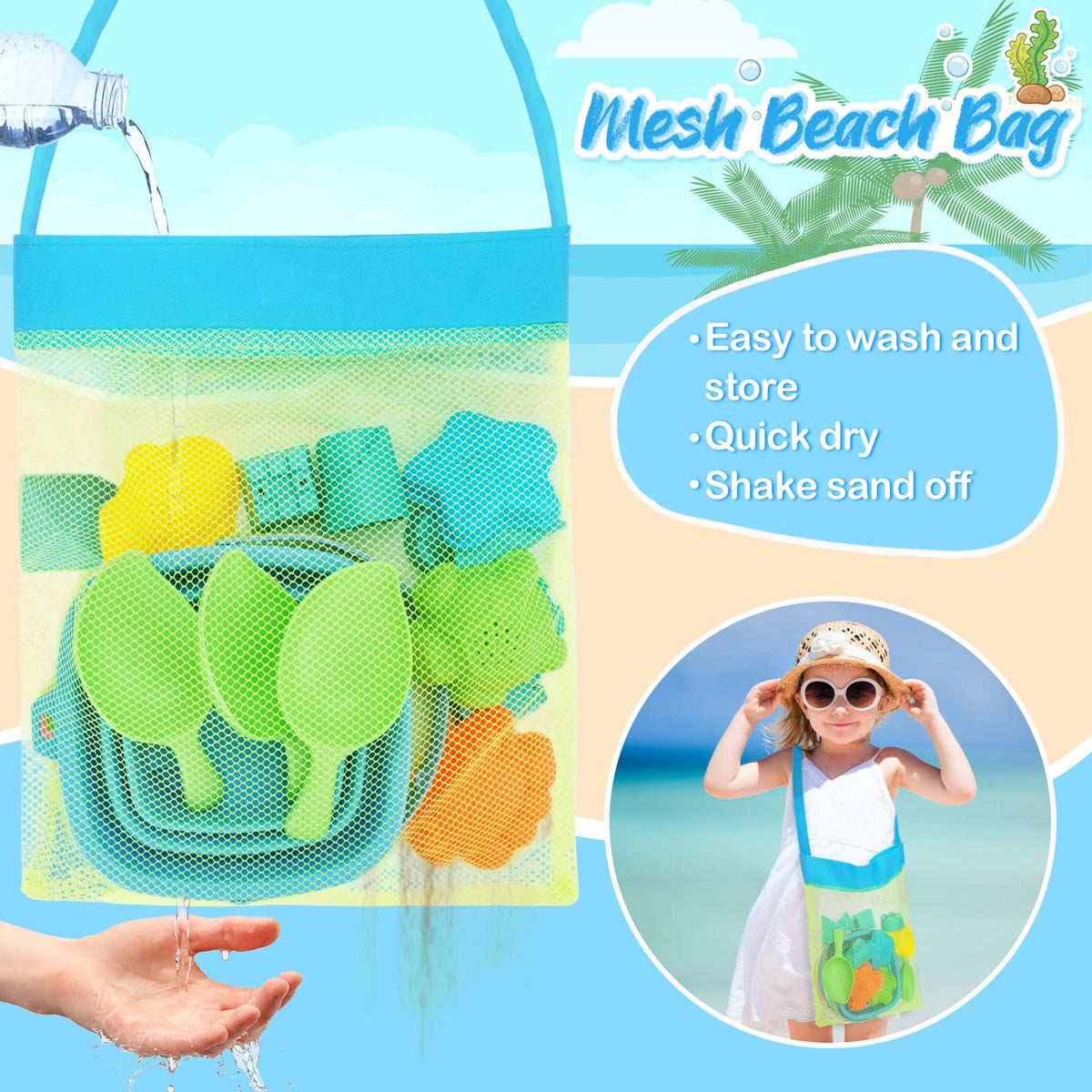 Kids using Racpnel collapsible sand shovels and molds