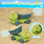 Dinosaur themed sand molds and tools for toddlers
