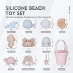 Toddler using MarcZero silicone sand molds on the beach