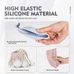 MarcZero silicone shovel and sand molds on the sand