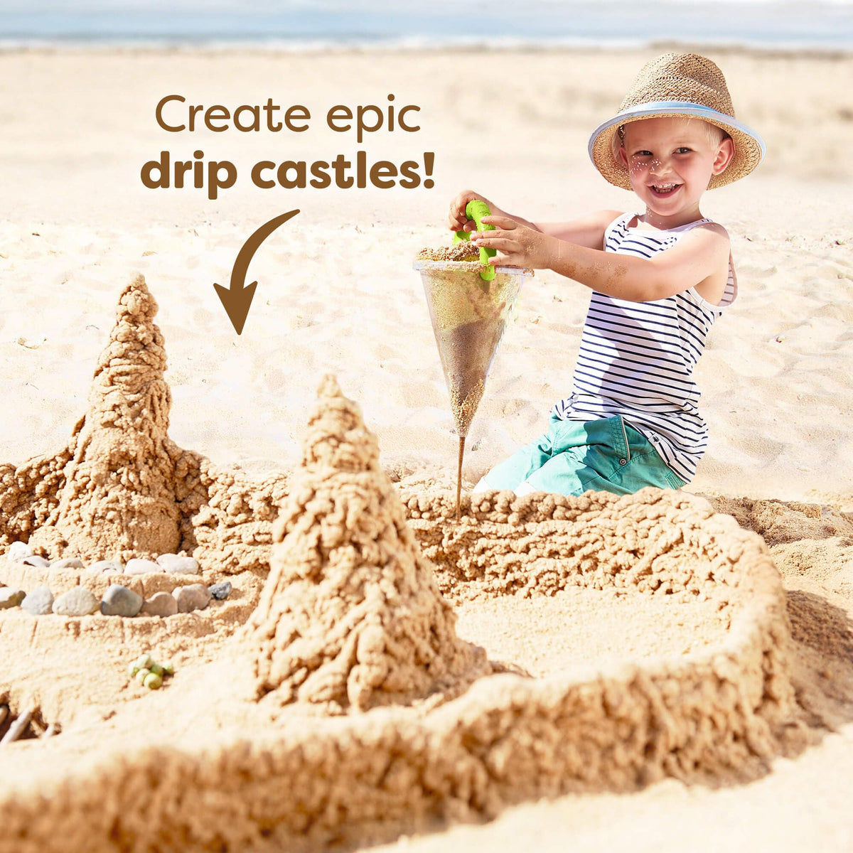 HABA sifting shovel removing debris from sand