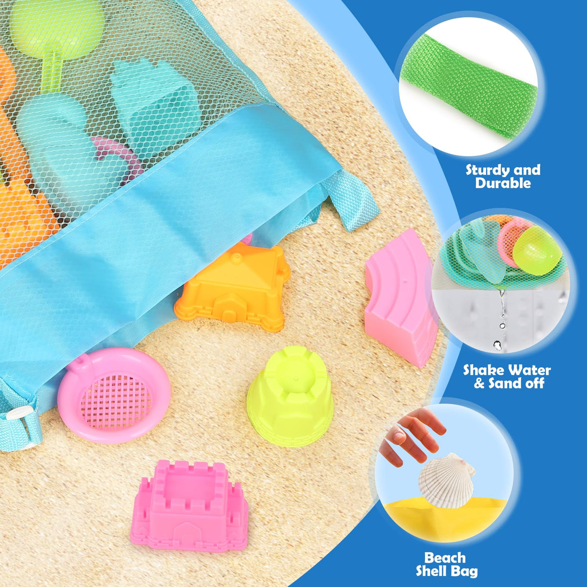 Dreamon travel-friendly sand toy kit for kids ages 3 to 10
