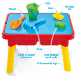 Kidoozie sensory table showing dual sand and water wells