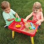 Kidoozie table with Mega Block compatible lid attached