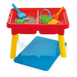 Kidoozie sensory table showing removable leg storage feature