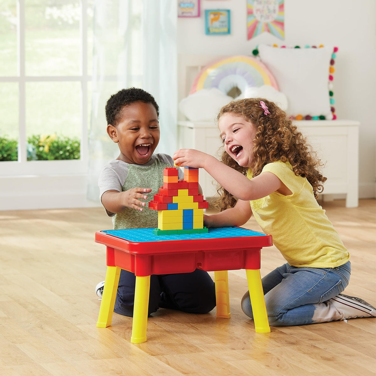 Compact Kidoozie sensory table for indoor use