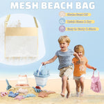 Dreamon beach toy set packed inside the included mesh bag