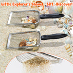 Close up of durable metal mesh sifter grid