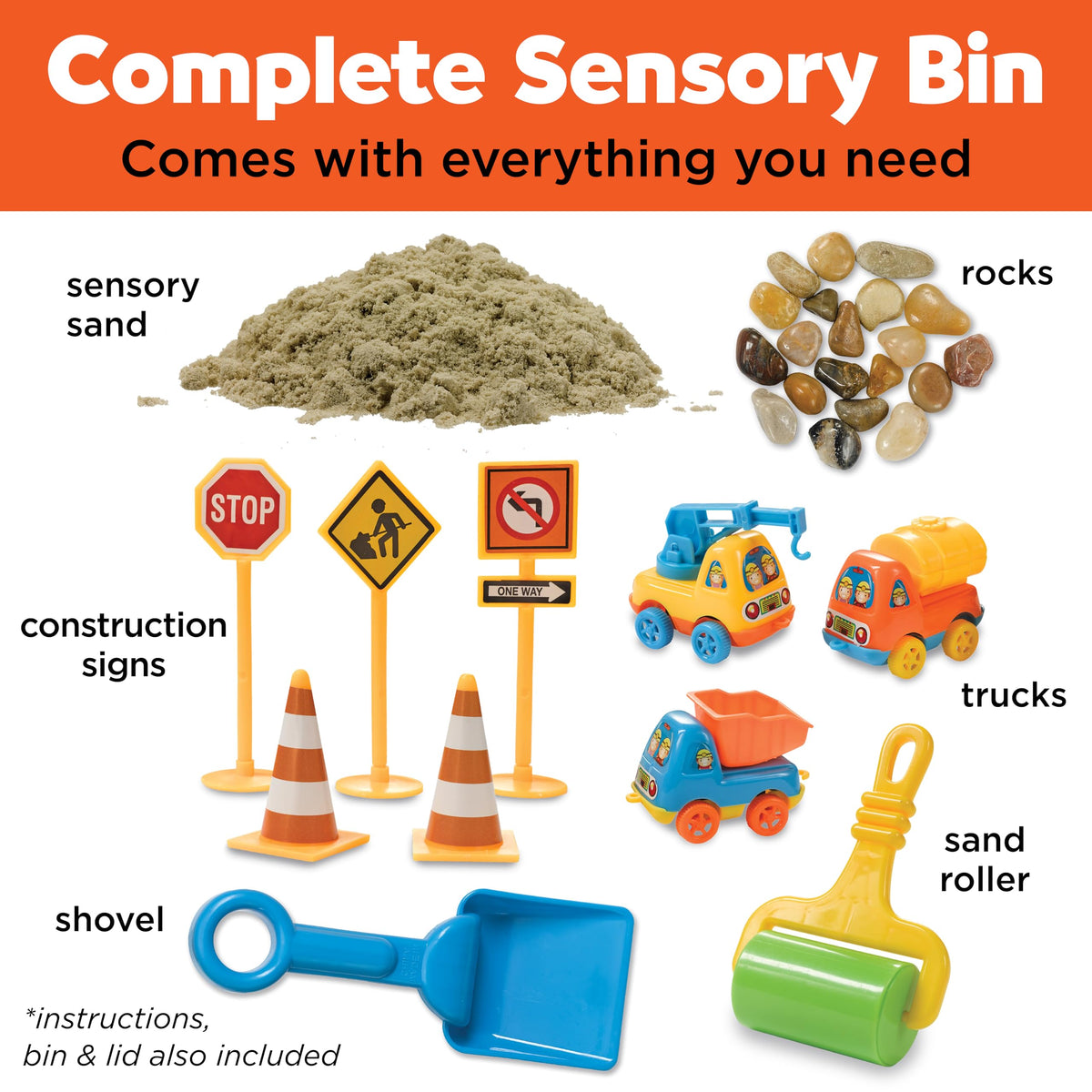 Child playing with Creativity for Kids construction sensory sand