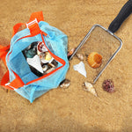 Close up of stainless steel mesh shovel basket