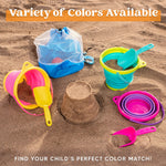 Joyin beach bucket set folded flat for easy travel storage