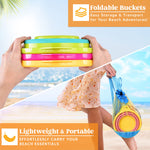 Child playing with Joyin collapsible beach bucket and shovel