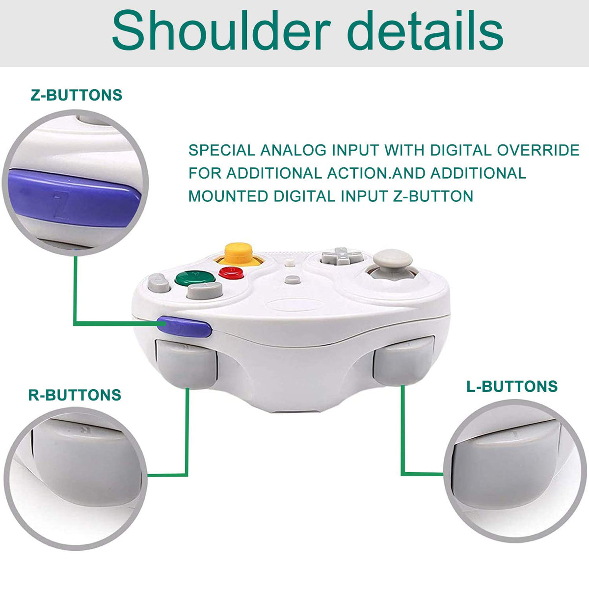Toopone controller button layout detail
