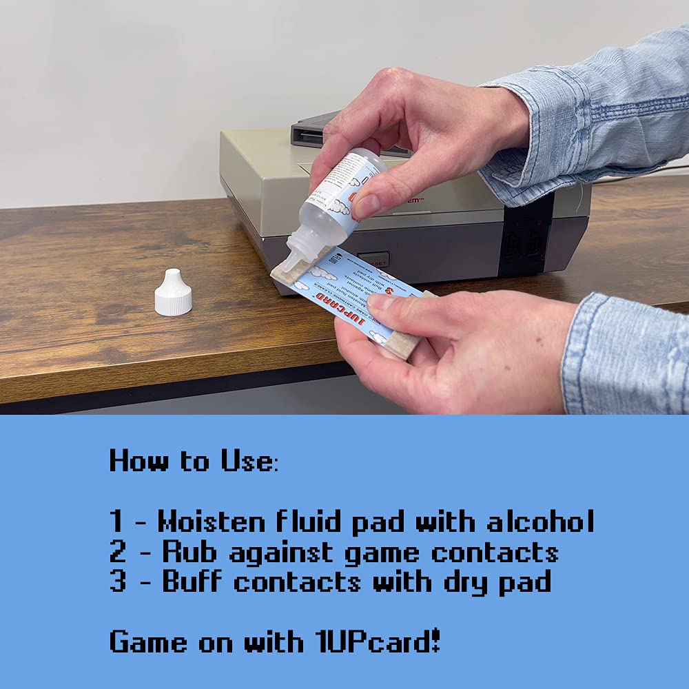 Comparison of 1UPcard cleaning tools for different game cartridges