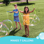 Giant colorful bubbles flying in the air created by Syncfun mix powder