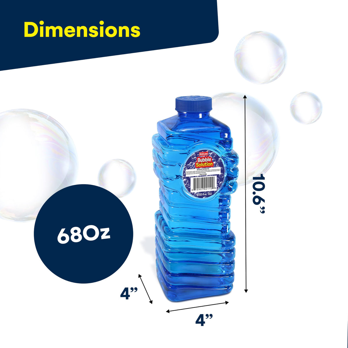 Premium non toxic bubble refill liquid showcasing the leak proof cap design