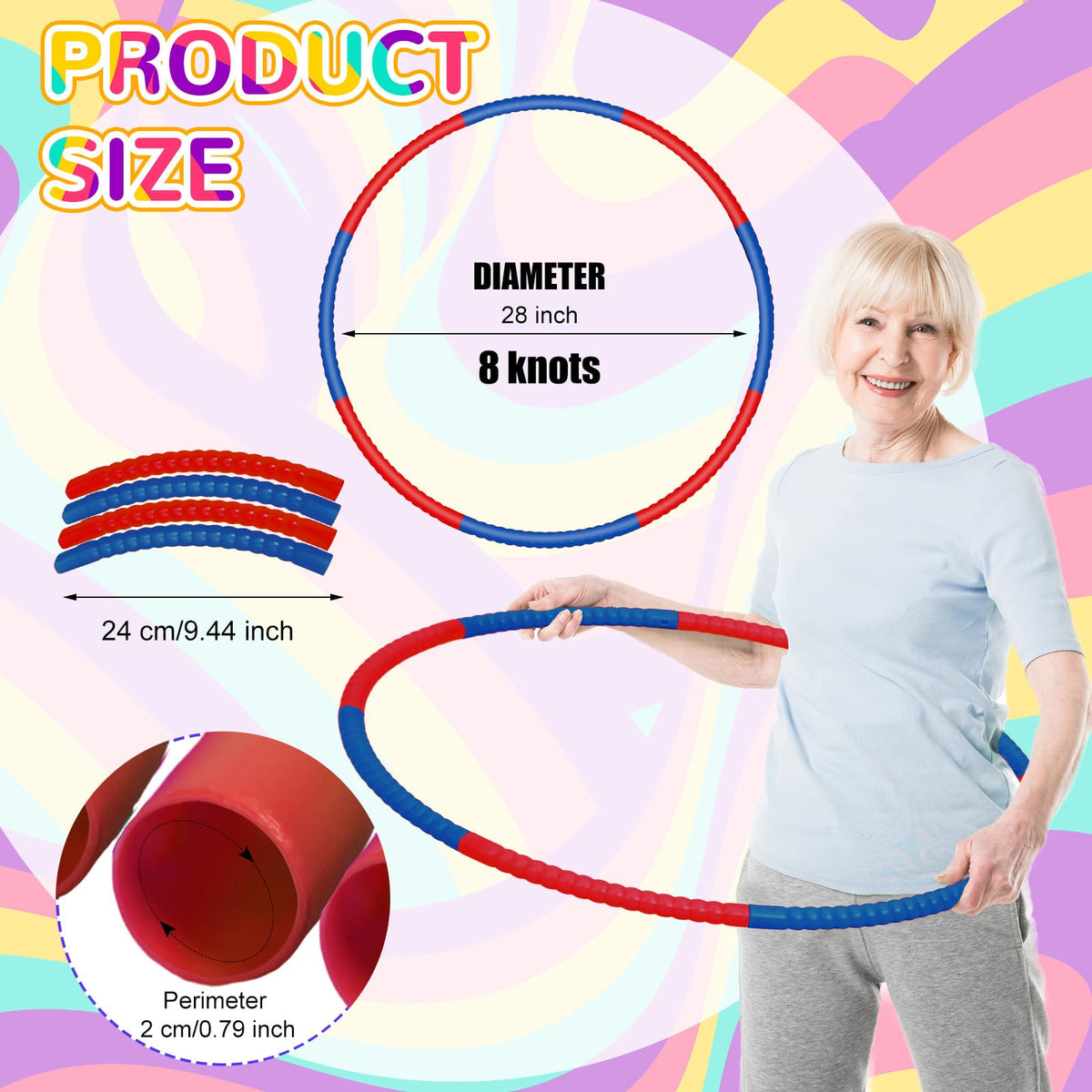 Detachable plastic segments of Halloscume exercise ring