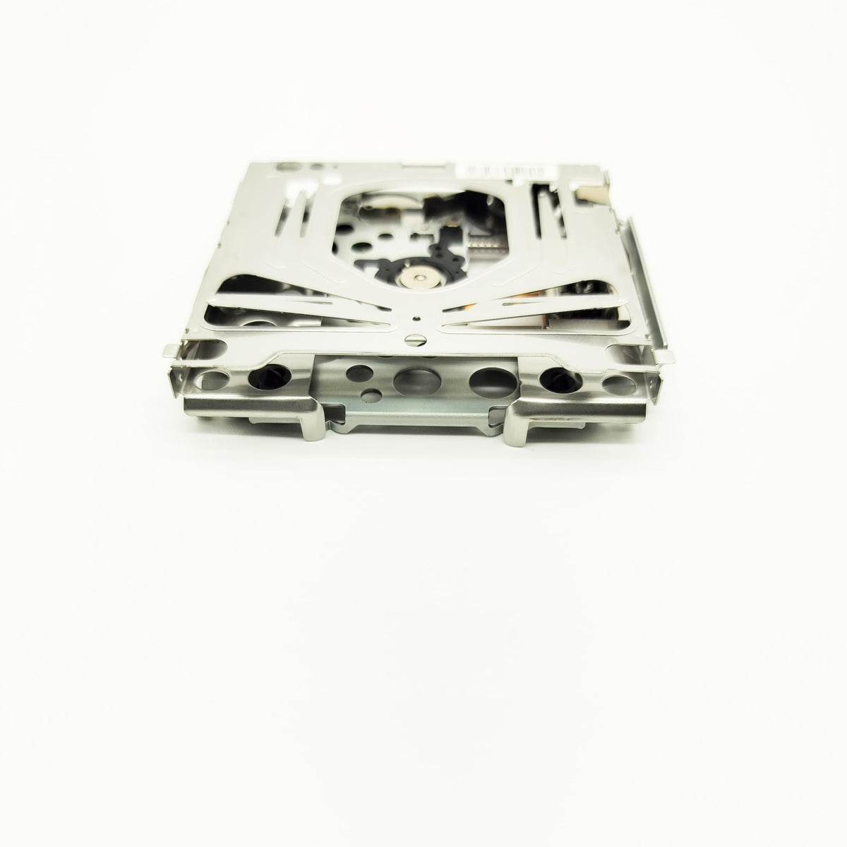 Side view highlighting the precise mechanical build of the optical disk drive module.
