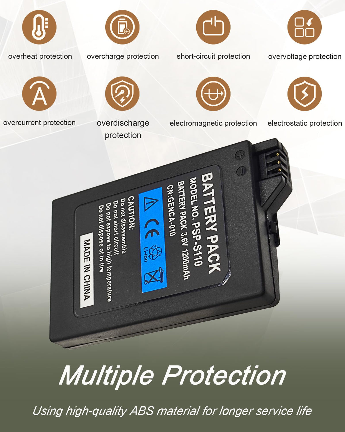 Full retail presentation of the replacement power accessory compatible with slim portable devices