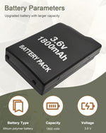 Replacement gaming console battery pack close up on contact pins