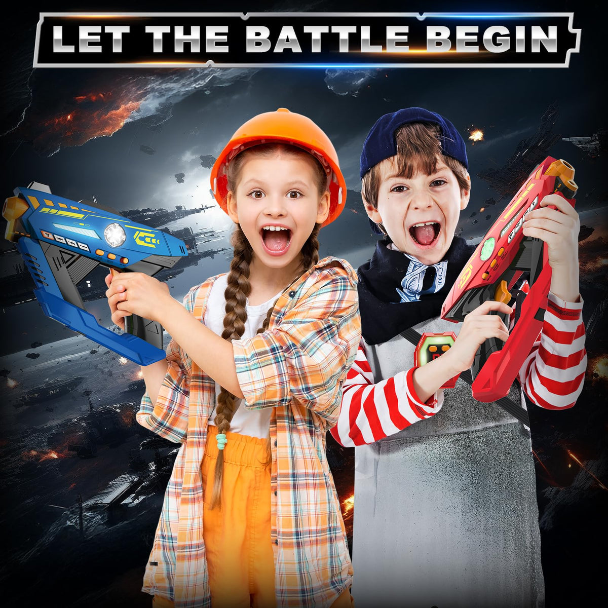 CheerCrew laser tag set for kids indoor play