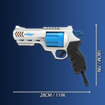 Whatstem blaster side profile showing manual priming lever
