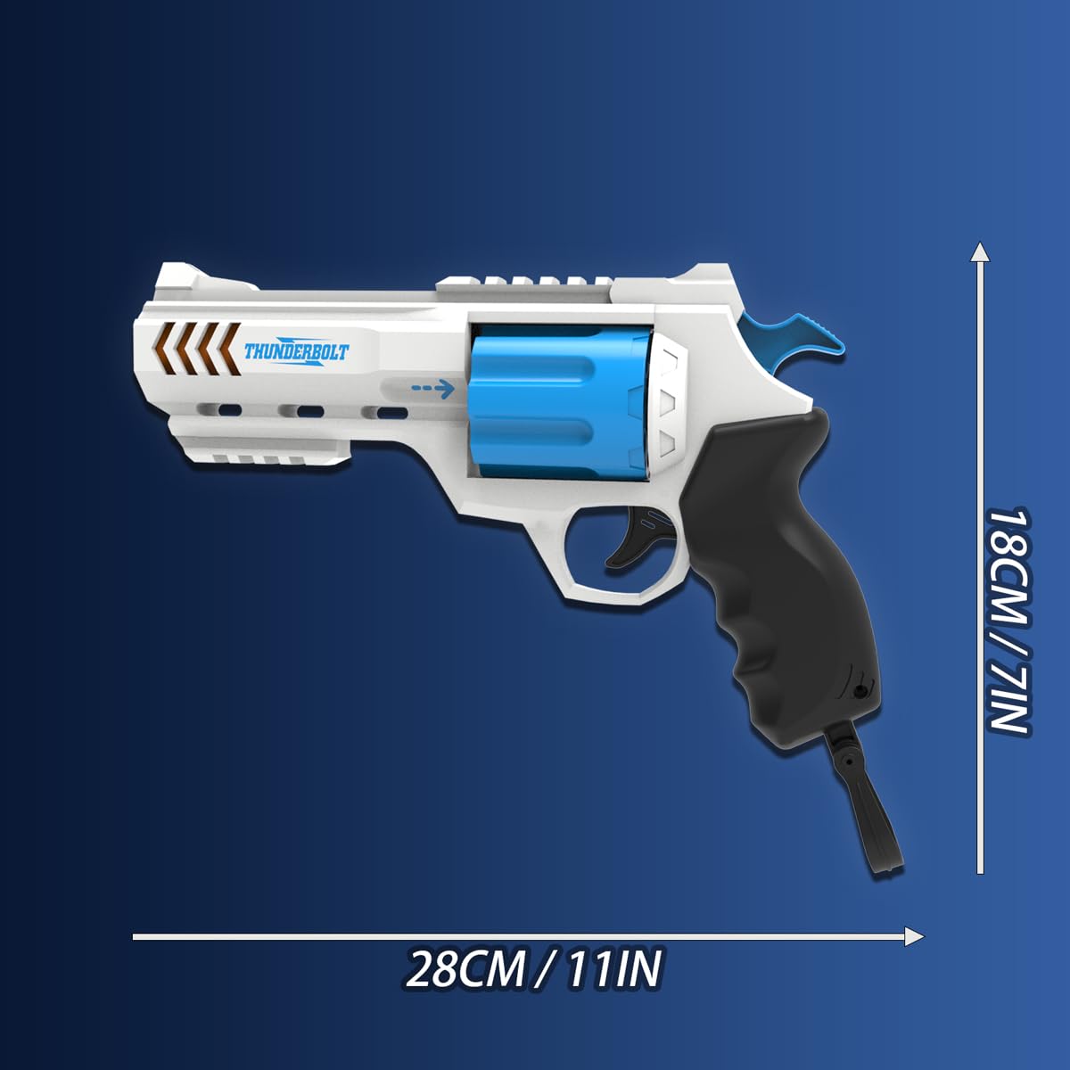 Whatstem blaster side profile showing manual priming lever