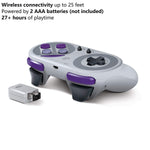 My Arcade wireless gamepad showing the dedicated home button and turbo controls