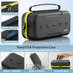 OIVO protective travel storage case showing the built in adjustable tabletop kickstand functionality.