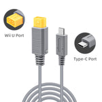 Wigearss 6.5 feet power delivery cable connector close up view