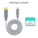 Wigearss replacement power supply cable for Wii U video game system