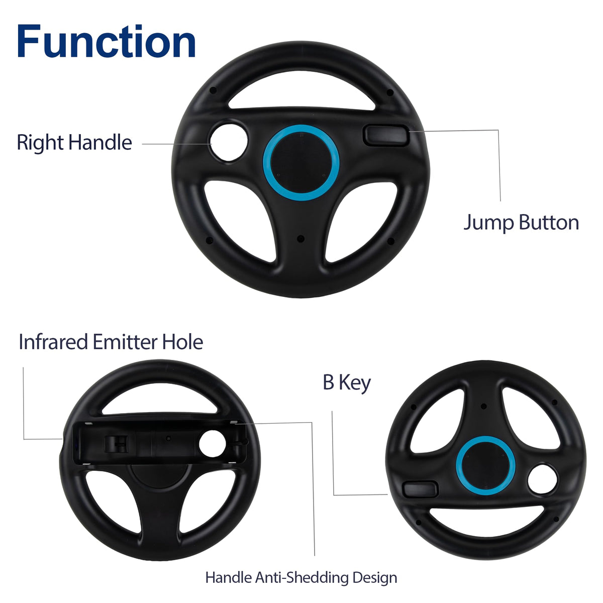 High strength ABS plastic gaming attachments showcasing durable lightweight construction