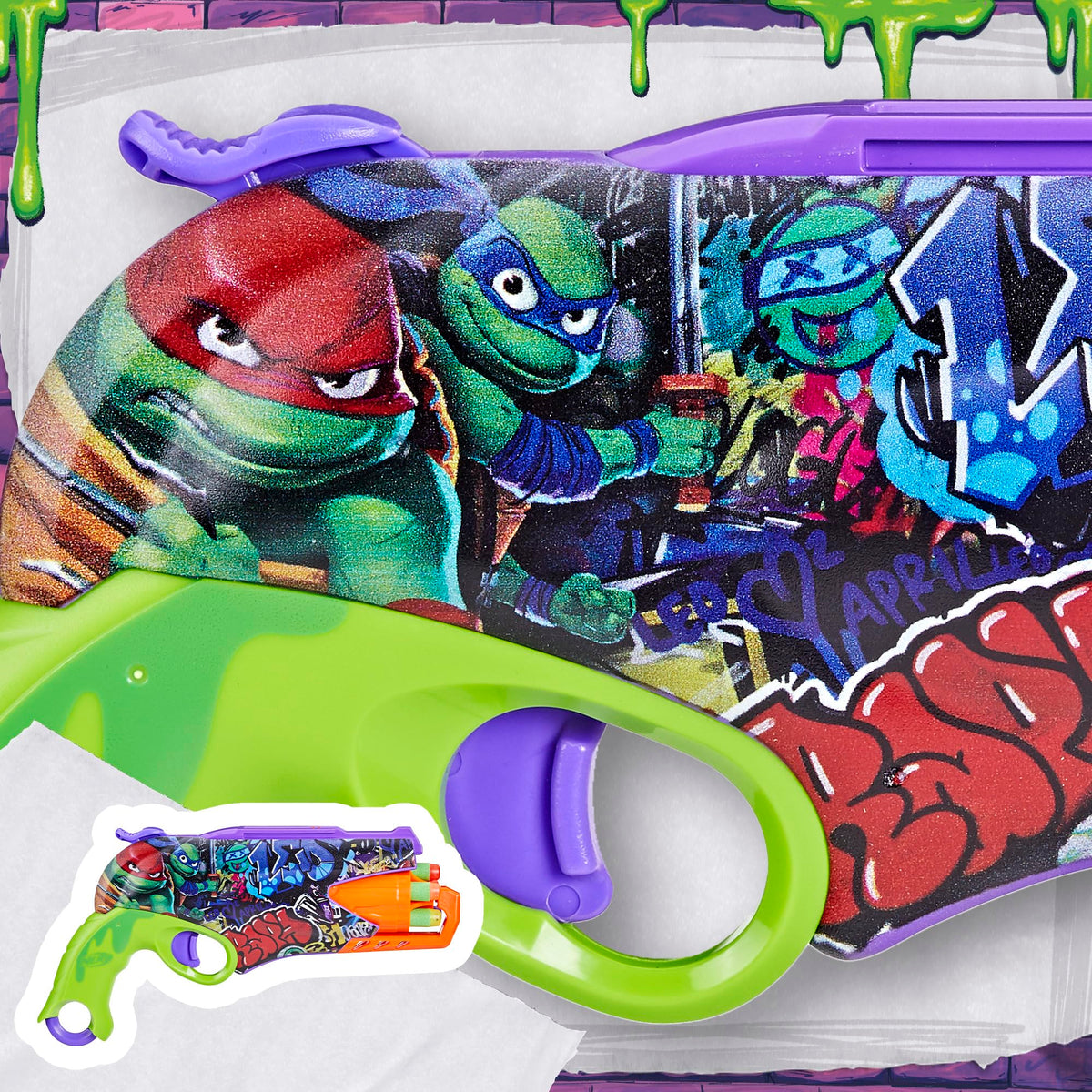 Nerf Teenage Mutant Ninja Turtles blaster with 10 Elite darts set