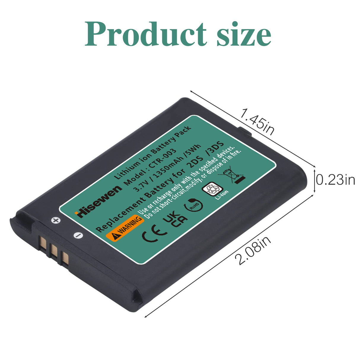Professional packaging of Hisewen replacement gaming console battery