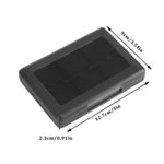 Side profile of portable game card storage box