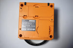 Close up of Nintendo Gamecube logo on Spice Orange unit