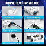 Dual wireless controllers for PSS retro game stick