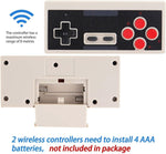 Hqeeun retro game console connected to a television screen
