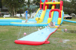 Close up of the advanced sprinkler system on Elemara water slide