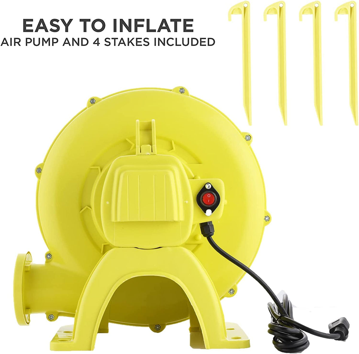 High-powered 580 Watt blower included with Akeydiy water park
