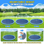 Koxobet splash pad folded for storage showing compact design