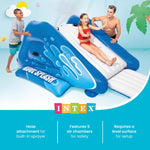 Close up of heavy duty vinyl construction on Intex pool slide