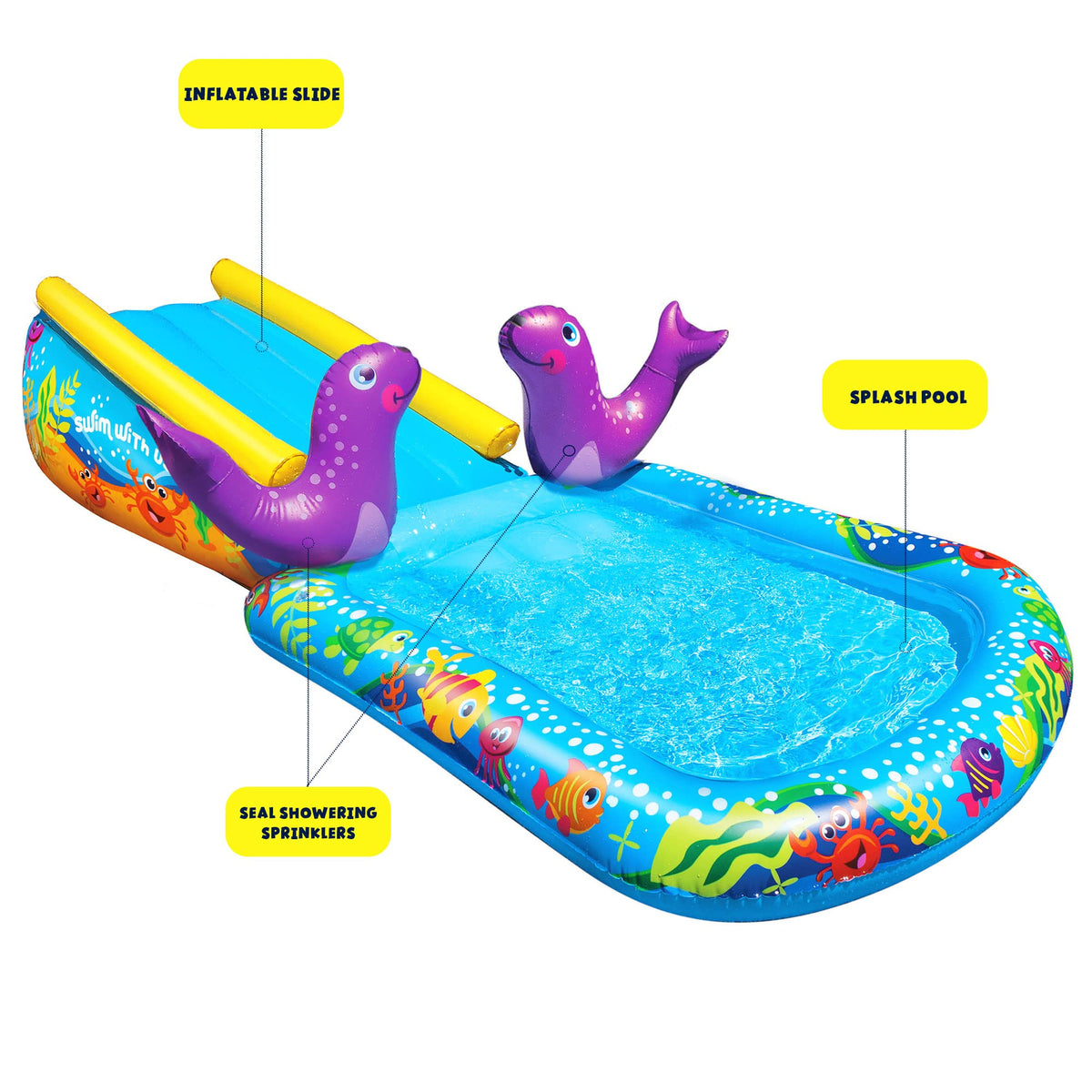 Banzai My First Water Slide cushioned landing pad