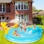 WODMAZ marine life kids water park highlighting the seahorse sprayer connection