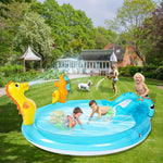 WODMAZ kids outdoor pool slide attachment showcasing secure rounded edge structure