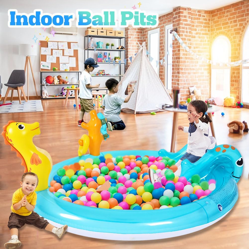 WODMAZ inflatable sea animal play center package box with original accessories
